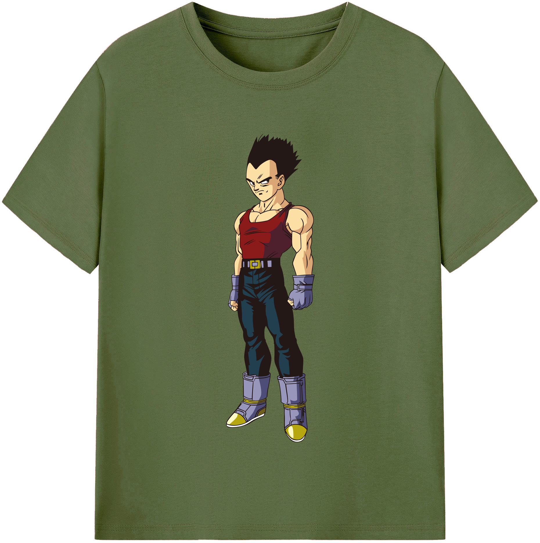 （画像用） ドラゴンボール ベジータ四世（Bejīta Yonsei）DRAGON BALL Vegeta IV 綿100％半袖Tシャツ（フロントプリント）